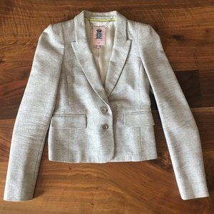 Juicy Couture - Mica Silver Metallic Blazer Size S